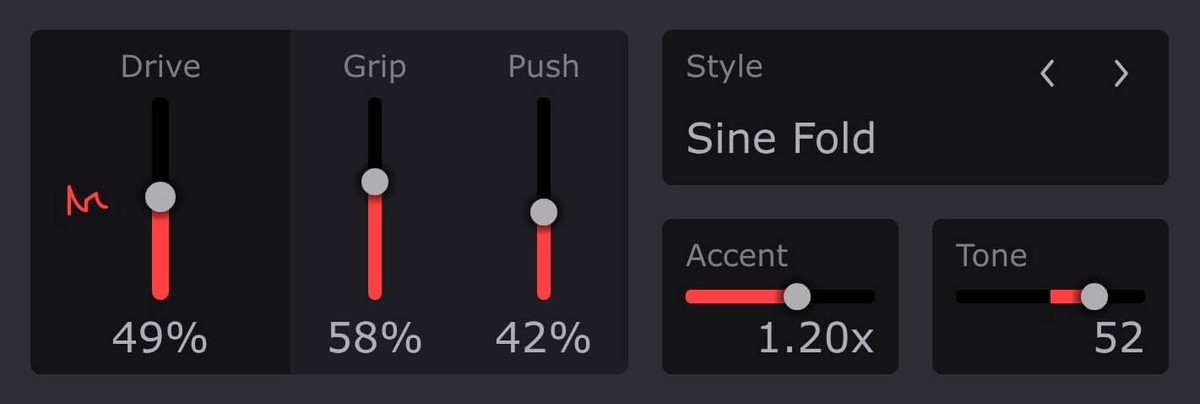Grip Push Accent Tone